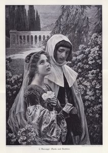 Dante e Beatrice da Cesare Saccaggi