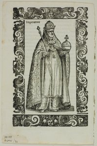 Foglio da Habiti antichi e moderni, tavola 92 da xilografie da libri del XVI secolo da Cesare Vecellio