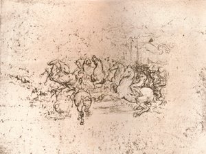 Copia di parte del cartone della Battaglia di Anghiari
