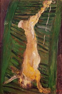 Lepre su una persiana verde, c.1924-25 da Chaim Soutine