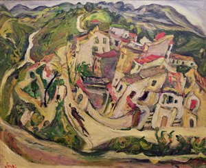 Case a Cagnes, 1923 da Chaim Soutine
