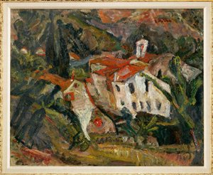 Paesaggio a Ceret, 1920 circa (dipinto su tela) da Chaim Soutine