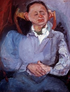 Ritratto dello scultore Oscar Miestchaninoff. Dipinto di Chaim Soutine (1894-1944)