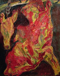Lato di manzo e testa di vitello, 1925 da Chaim Soutine