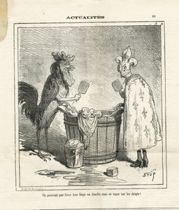 Illustrazione di Cham (1819-1879) in Le Charivari
