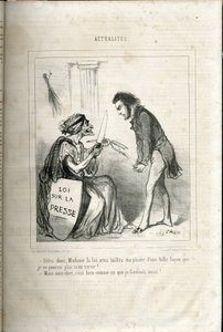 Illustrazione di Cham in Le Charivari da Amédée de Noé
