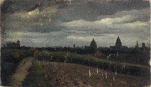 Veduta generale di Parigi dai Gobelins da Charles Emile Cuisin