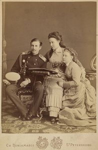 Granduchessa Alexandra Iosifovna, Granduca Nicholas Constantinovich e Granduchessa Vera Constantinovna