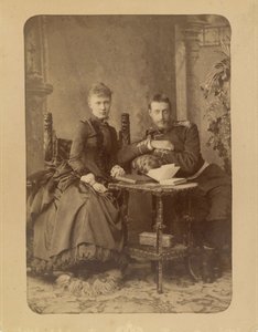 Granduca Konstantin Konstantinovich di Russia (1858-1915) e Granduchessa Elizaveta Mavrikievna di Russia (1865-1927) da Charles Bergamasco