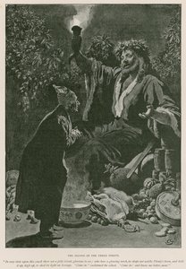Illustrazione per A Christmas Carol di Charles Dickens da Charles (after) Green
