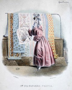 Venditore di carta da parati, c.1840