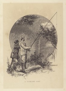 Pesca: Un lancio delicato da Charles (after) Whymper