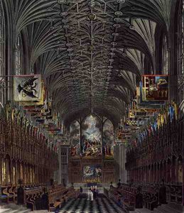 Il coro, Cappella di San Giorgio, Castello di Windsor, da 