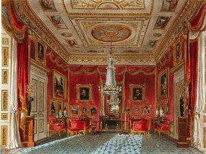 La sala da disegno in raso rosa, Carlton House, da 