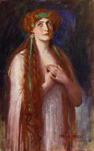 Calypso, Miss Nancy Price (litografia a colori) da Charles A. Buchel