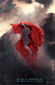 Henry Ainley che interpreta Faust (cartolina) da Charles A. Buchel