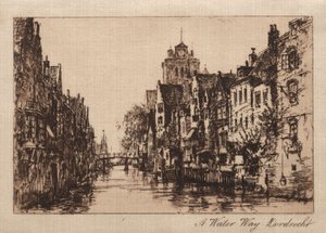 Un Canale, Dordrecht da Charles A. Vanderhoof