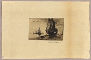 Schizzo di una Barca da Charles Adams Platt