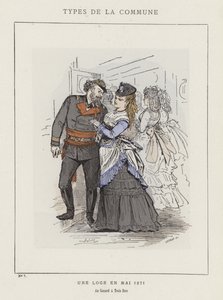 Una loggia in maggio 1871, Au Canard a Trois Becs da Charles Albert d Arnoux Bertall