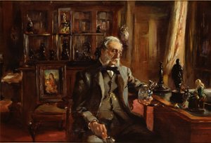 Il collezionista a casa, fine XIX secolo da Charles Alexander