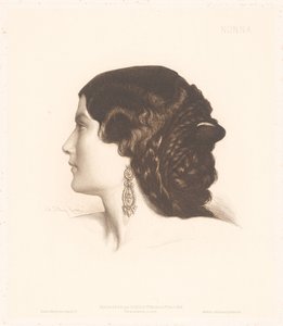 Ritratto di una donna italiana da Charles Alphonse Paul Bellay