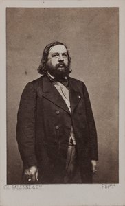 Ritratto del poeta Théophile Gautier 1811-1872, 1872 da Charles Amédée Barenne
