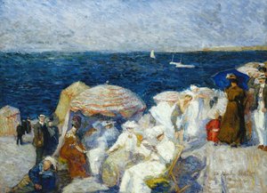 Sulla spiaggia, Dieppe da Charles Andre Fridit