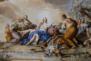 Il riposo di Diana tra le Ninfe, affresco