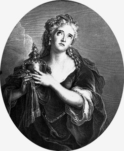 Adrienne Lecouvreur (1692-1730), attrice francese nel ruolo di Cornelia in Mort de Pompee di Pierre Corneille da Charles Antoine (after) Coypel
