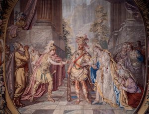 Scenografia: "Alceste" Rappresentazione della scena 4 dell