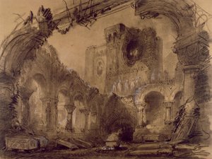 Rovine, scenografia per una rappresentazione di 