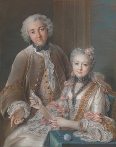 François de Jullienne e sua moglie Marie Élisabeth de Séré de Rieux da Charles Antoine Coypel
