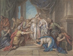 Giuseppe riconosciuto dai suoi fratelli, XVIII secolo da Charles Antoine Coypel