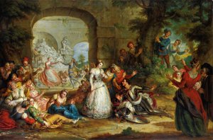 Roland e il matrimonio di Angelica da Charles Antoine Coypel