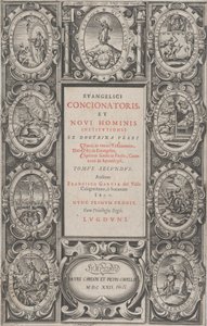 Frontespizio per Evangelicus Concionatoris, et Novi Hominis Institutionis, 1622 da Charles Audran