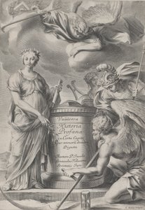 Frontespizio per Vnuiersa Historia Profana, ca. 1630-70 da Charles Audran