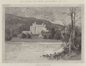 Castlewellan, la casa e il lago da Charles Auguste Loye