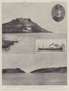 Ingresso al Porto di Santiago de Cuba; con il Merrimac affondato nella Parte più Stretta del Canale