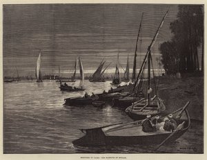 Schizzi al Cairo, il porto di Boulak