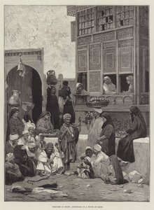 Schizzi in Egitto, Cortile di una casa al Cairo