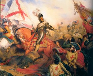 Re Enrico IV alla battaglia di Ivry da Charles Auguste Steuben