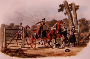 Un portiere insubordinato, inciso da R.G. Reeve, pubblicato da Thomas McLean da Charles B. (after) Newhouse