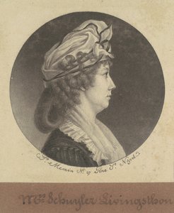 Eliza Barclay Livingston da Charles B. J. Févret de Saint Mémin