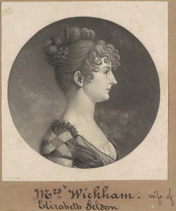 Elizabeth Selden McClurg Wickham da Charles B. J. Févret de Saint Mémin