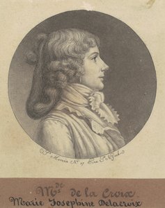 Marie Josephine Delacroix da Charles B. J. Févret de Saint Mémin