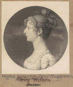 Martha Jefferson Tyler Waggaman da Charles B. J. Févret de Saint Mémin