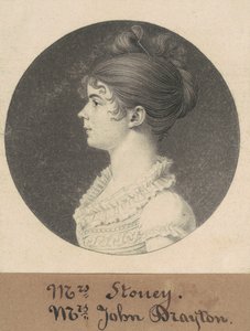 Signora William Drayton da Charles B. J. Févret de Saint Mémin