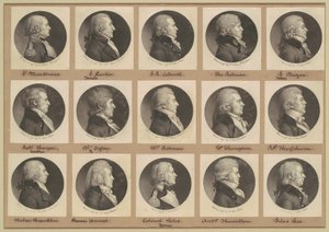 Collezione di ritratti di Saint-Mémin, Gruppo 12 da Charles B. J. Févret de Saint Mémin