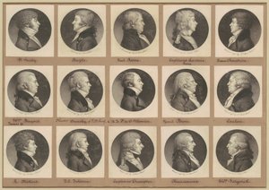 Collezione di ritratti di Saint-Mémin, Gruppo 18 da Charles B. J. Févret de Saint Mémin