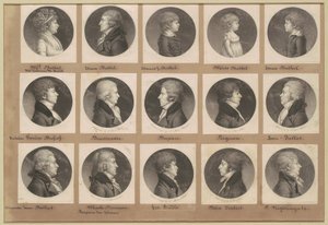 Collezione di ritratti di Saint-Mémin, Gruppo 19 da Charles B. J. Févret de Saint Mémin